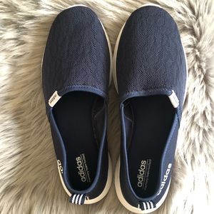 Adidas CloudFoam Slip On Shoes Navy Blue